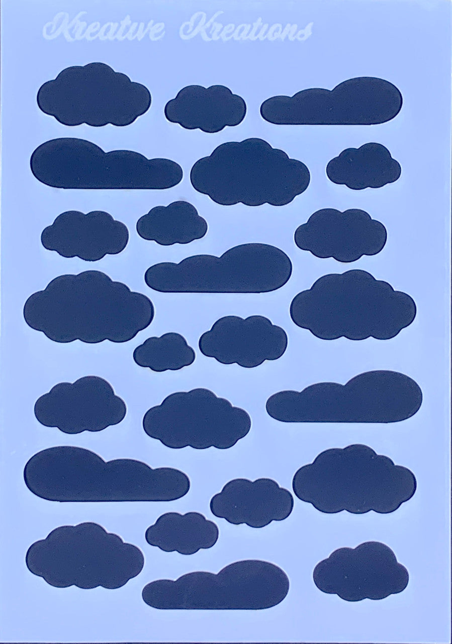 Cloudy 4” x 6”  Stencil